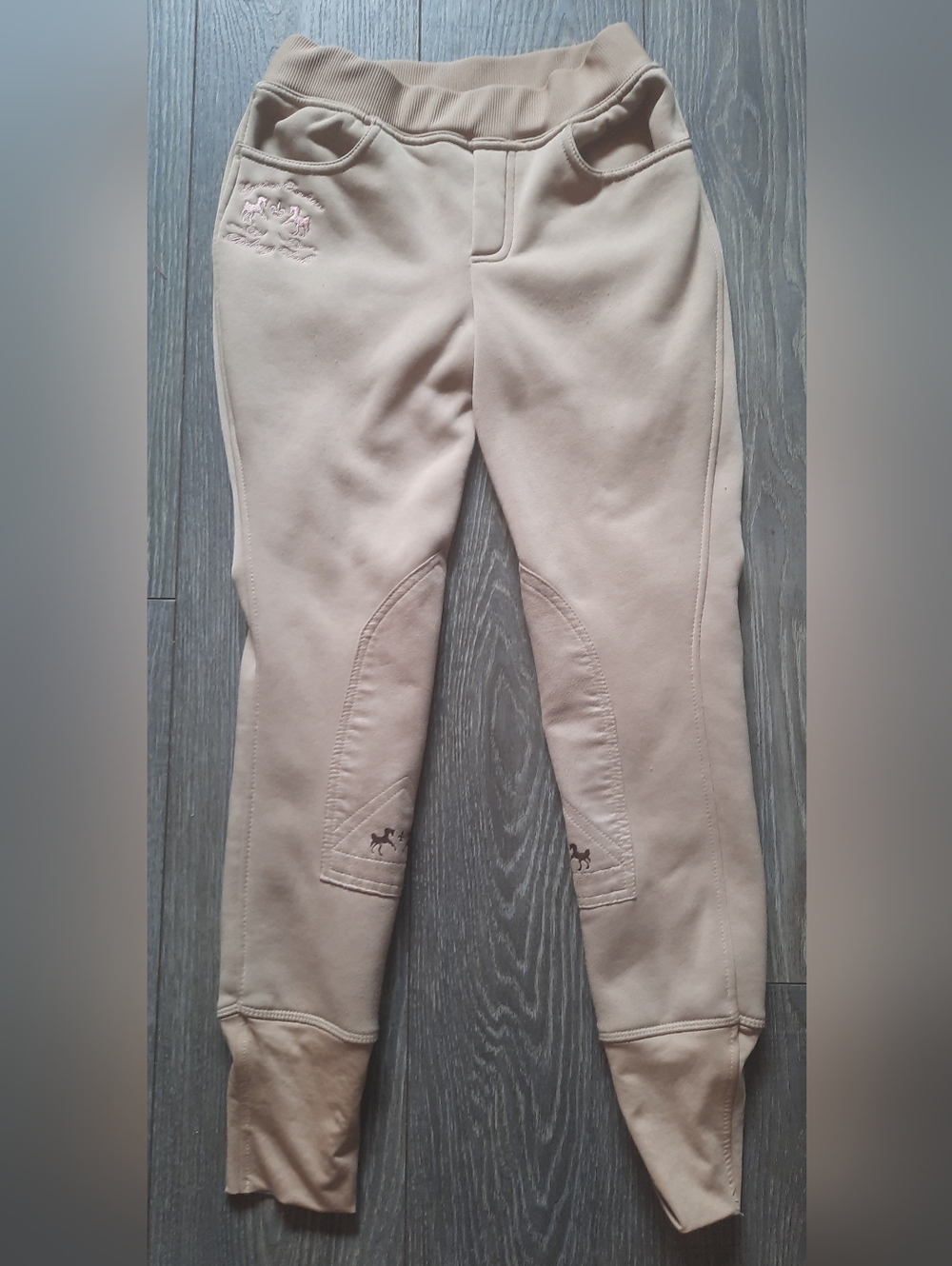 Equine Couture Riding Club Girls Safari Tan Riding Winter Breeches ~ 16